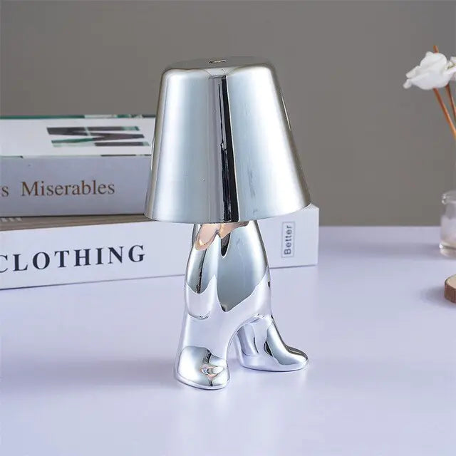 Golden Man LED Touch LampTransform any space instantly with our Golden Man LED Touch Lamp. With a simple touch, activate the warm LED glow and enjoy long-lasting brightness without the need ModernModernGolden Man LED Touch Lamp