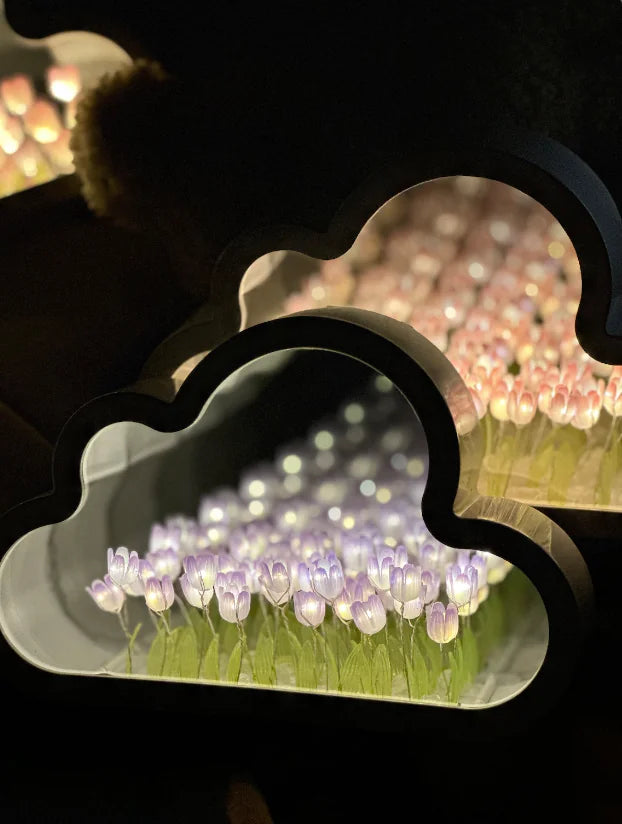 Cloud Tulip Mirror LampIlluminate your space with the soft glow of our Cloud Tulip Mirror Lamp, blending natural beauty with modern design.🌷 Unique Tulip Design: Inspired by the delicate ModernModernCloud Tulip Mirror Lamp