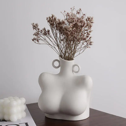 Home Decor Sculpture Ceramic VaseElevate your home decor with our Home Decor Sculpture Ceramic Vase, a captivating blend of functionality and artistic expression.🏺 Sculptural Design: A unique and eModernModernHome Decor Sculpture Ceramic Vase