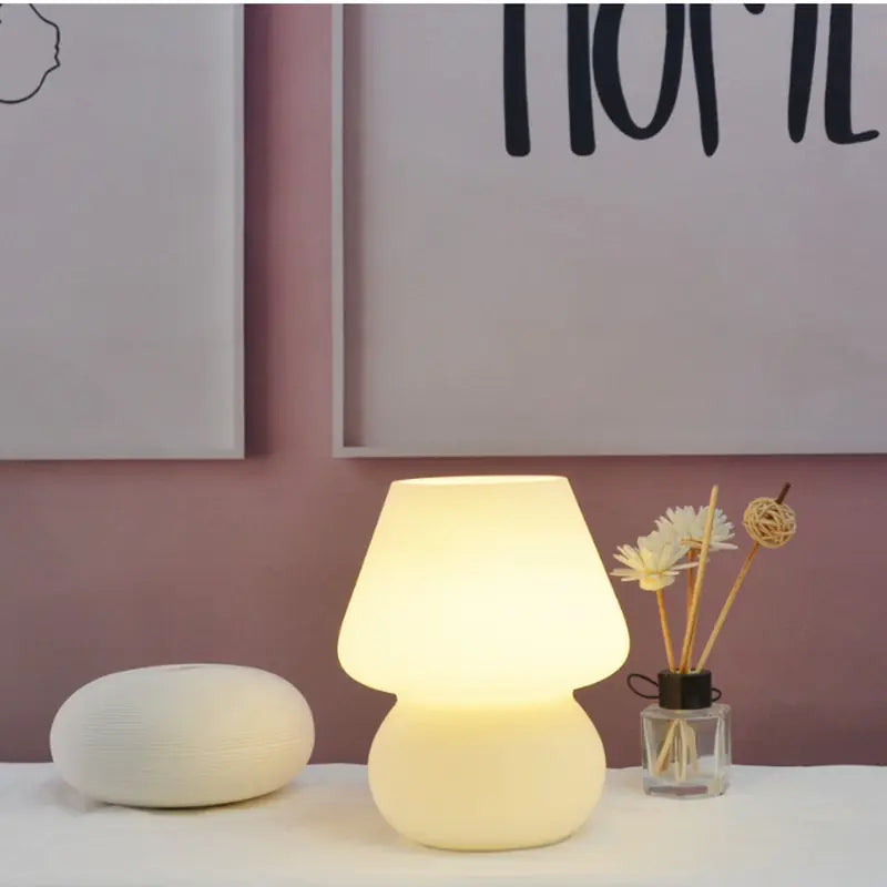 Glass Translucent Bedside LampAdd a touch of elegance to your bedside with our Glass Translucent Bedside Lamp, offering a serene and inviting glow.🌙 Soft Lighting: Casts a warm, gentle light, peModernModernGlass Translucent Bedside Lamp